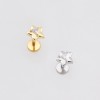 STAR WITH TRIANGLE CZ 316L SURGICAL STEEL LABRET SET